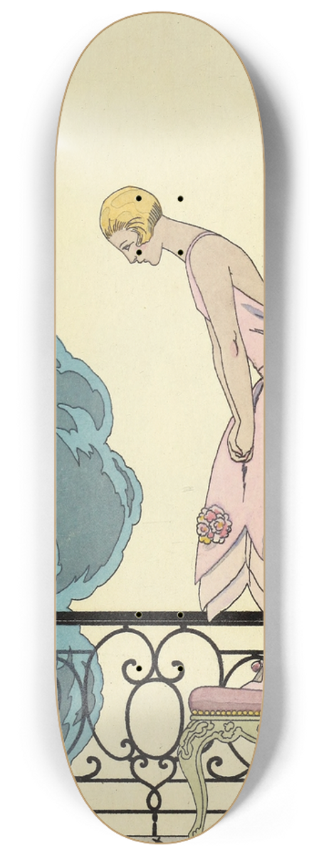 George Barbier - Falbalas et fanfreluches, La Souris 8.25 inch art skate deck