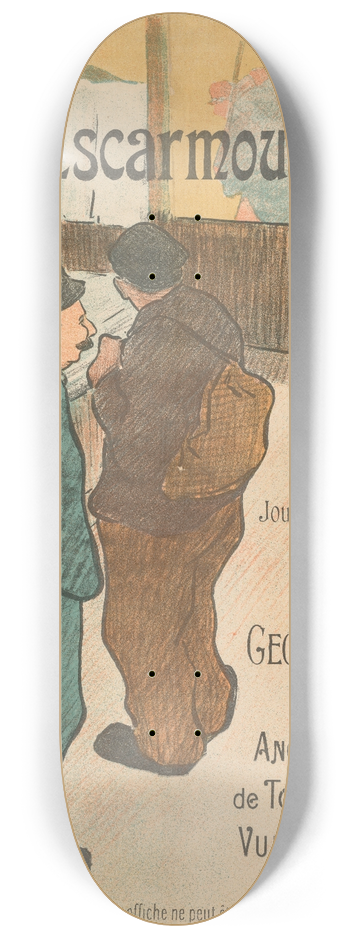 Henri-Gabriel Ibels - Illustration for LEscarmouche 8.25 inch art skate deck