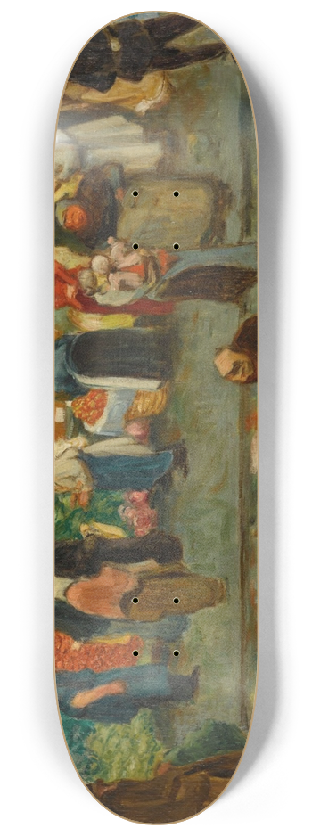 Henri-Gabriel Ibels - Scne de march  Paris 8.25 inch art skate deck