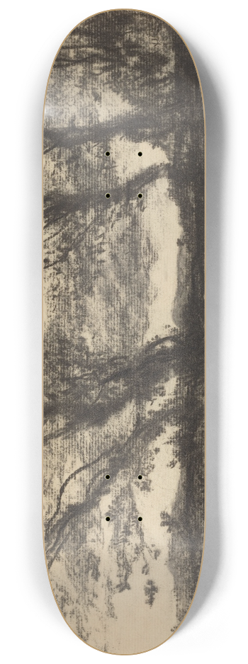 Henri-Joseph Harpignies - Landscape 8.25 inch art skate deck