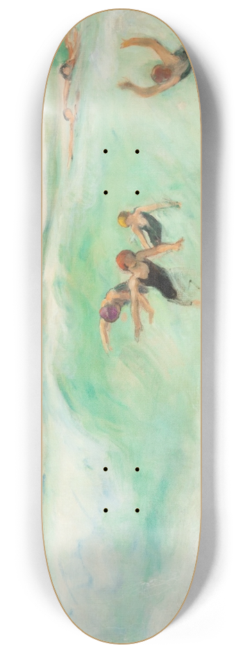 Henri Lebasque - Baigneurs dans la vague 8.25 inch art skate deck