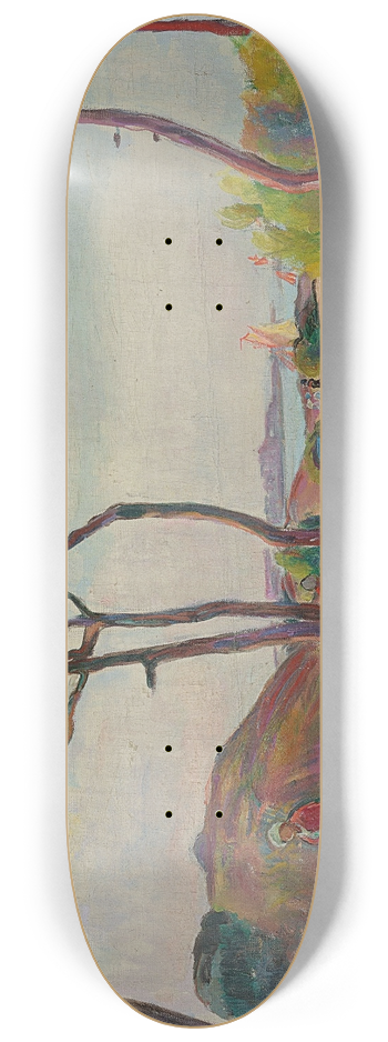 Henri Lebasque - Le Pradet, les pins sur la plage 8.25 inch art skate deck