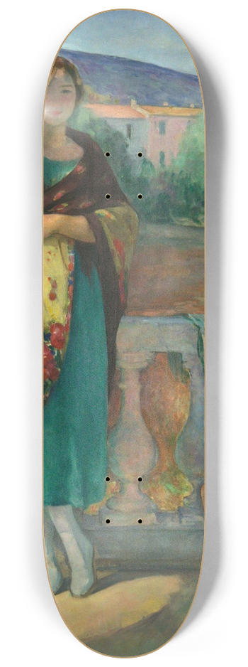 Henri Lebasque - On The Balcony 8.25 inch art skate deck