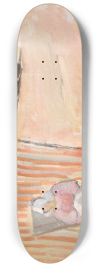 Henri Lebasque - Sur la plage de st. Jean de Monts 8.25 inch art skate deck