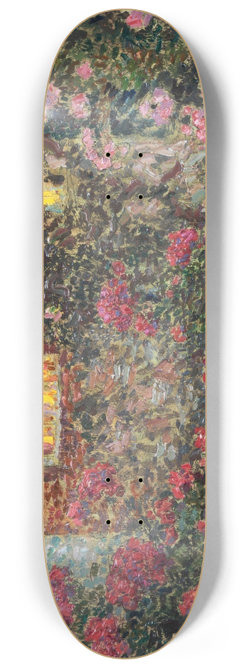 Henri Le Sidaner - Buitenhuis tussen rozen 8.25 inch art skate deck