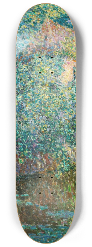 Henri Le Sidaner - Le Pavillon dans les feuilles, composition 8.25 inch art skate deck