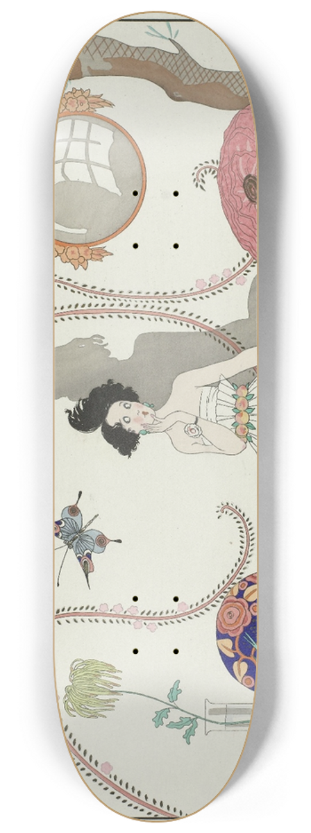 George Barbier - Minuit!  ou lappartement  la mode 8.25 inch art skate deck