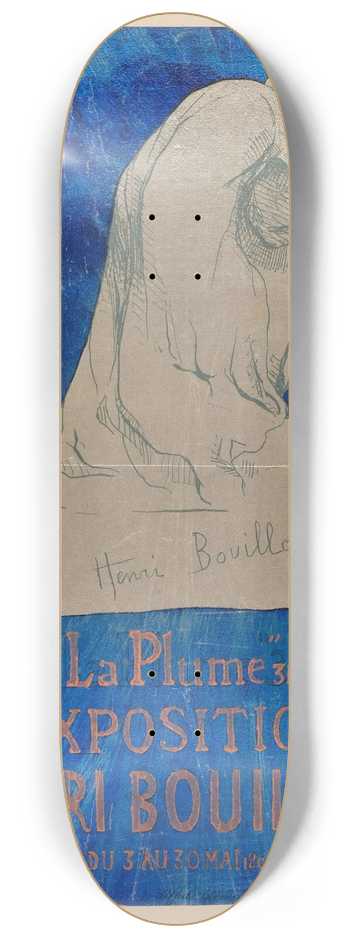 Henri Thophile Bouillon - Salon des Cent 8.25 inch art skate deck