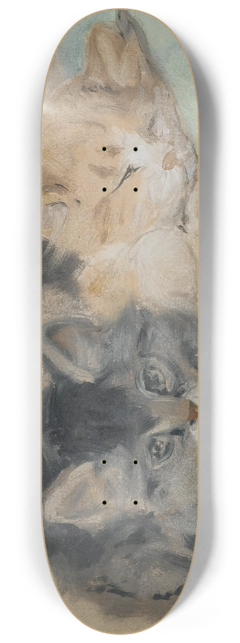 Henritte Ronner-Knip - Three Kittens 8.25 inch art skate deck