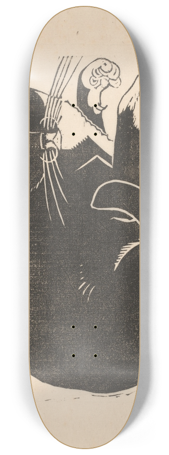 Henri van der Stok - Kat 8.25 inch art skate deck