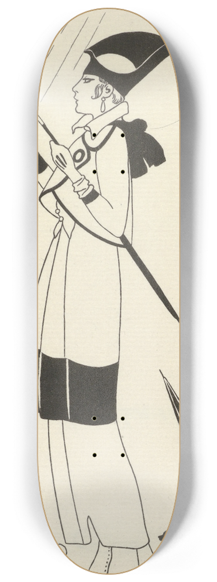 George Barbier - Tailleur de ratin 8.25 inch art skate deck