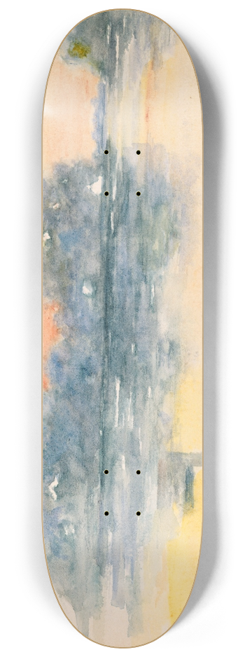 Henry Bacon - Church and Lake 8.25 inch art skate deck
