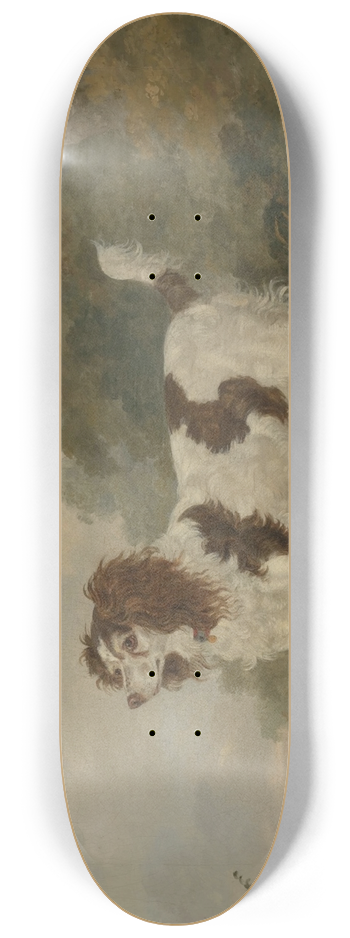 Henry Bernard Chalon - A Spaniel in a Landscape 8.25 inch art skate deck