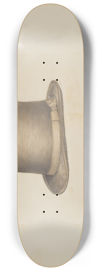 Henry De Wolfe - Mans Hat 8.25 inch art skate deck