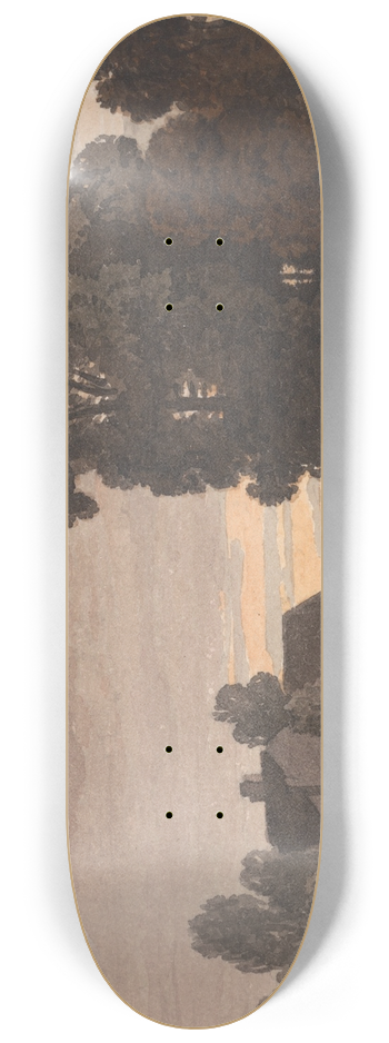 George Barret Jr. - The Pool at Evening 8.25 inch art skate deck