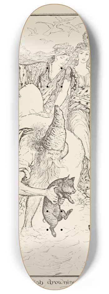 Henry Justice Ford - The Dervish Drowning the Pigs. 8.25 inch art skate deck