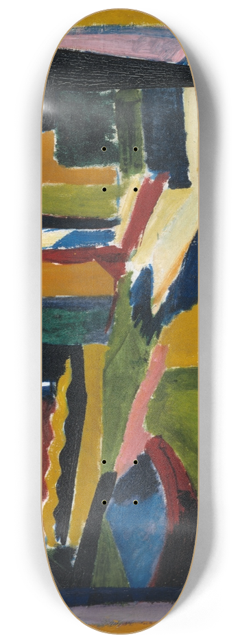 Henry Lyman Saen - Abstract Landscape 8.25 inch art skate deck