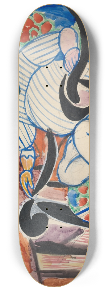 Henry Lyman Saen - Gouache 8.25 inch art skate deck