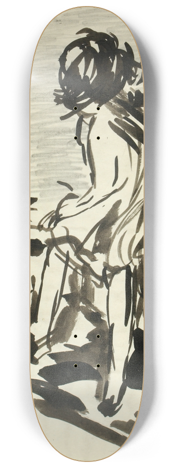 Henry Lyman Saen - Harbor Scene 8.25 inch art skate deck