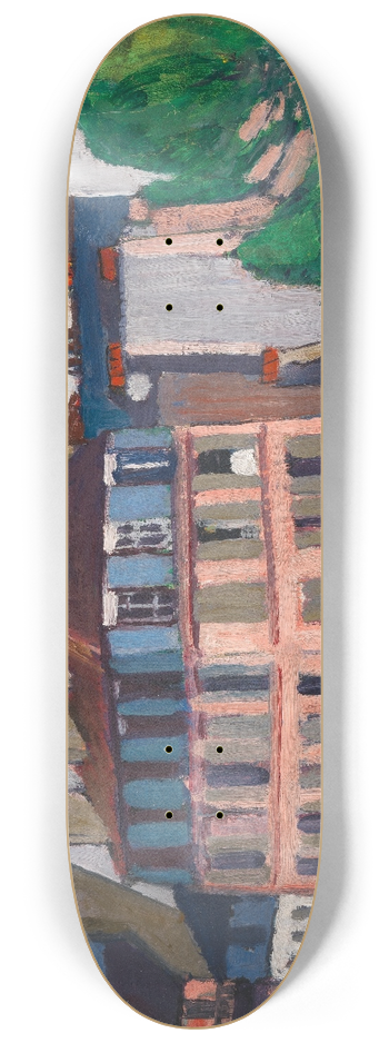 Henry Lyman Saen - Rooftops, Paris 8.25 inch art skate deck