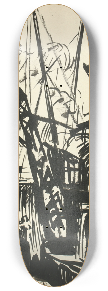 Henry Lyman Saen - Untitled V 8.25 inch art skate deck