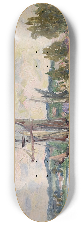 Henry Moret - Bateaux dans la rade 8.25 inch art skate deck