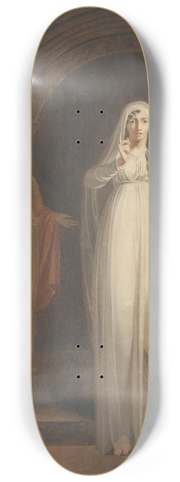 Henry Pierce Bone - The Sleepwalking Scene in Macbeth 8.25 inch art skate deck
