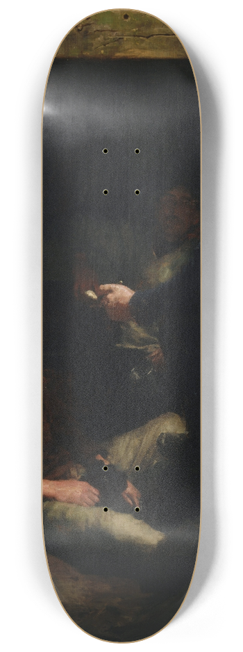 Henry Scott Tuke - A sailors yarn 8.25 inch art skate deck