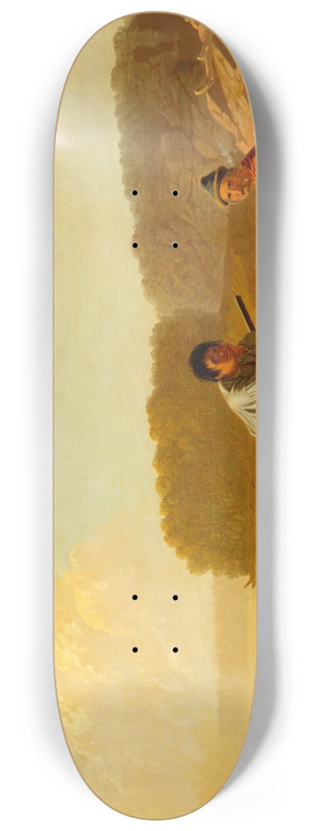 George Caleb Bingham - The Trappers Return 8.25 inch art skate deck