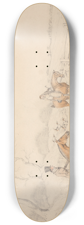 Henry Thomas Alken - Drawing Covert 8.25 inch art skate deck