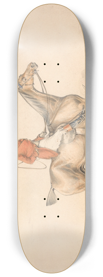 Henry Thomas Alken - The Cover Hack 8.25 inch art skate deck