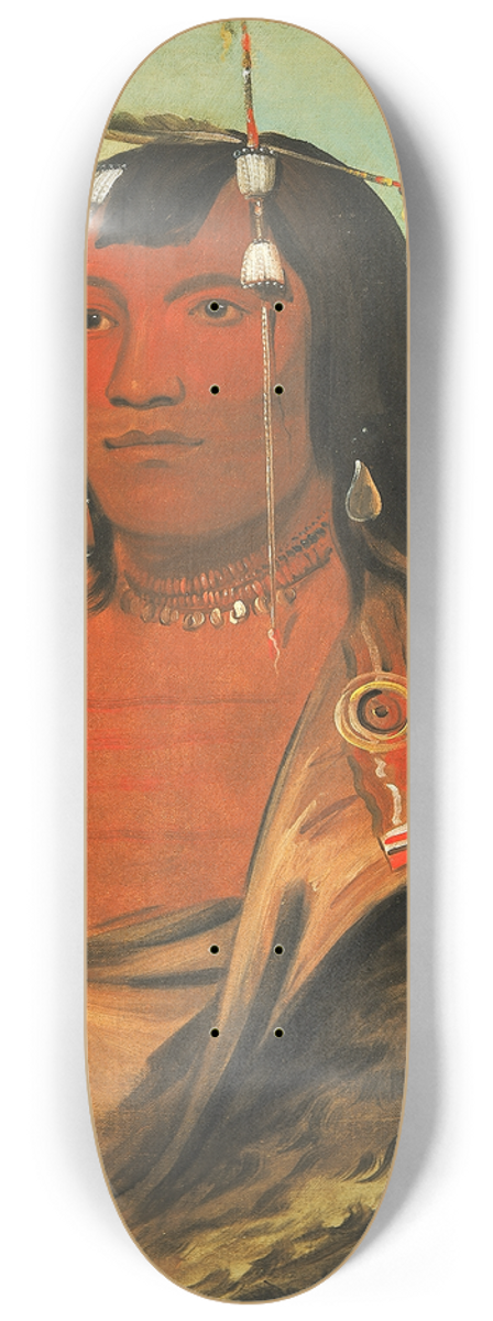 George Catlin - Bi-ets-Ee-Cure, Very Sweet Man 8.25 inch art skate deck