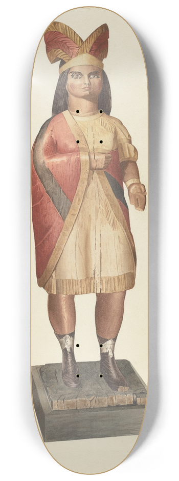 Henry Tomaszewski - Cigar Store Indian 8.25 inch art skate deck