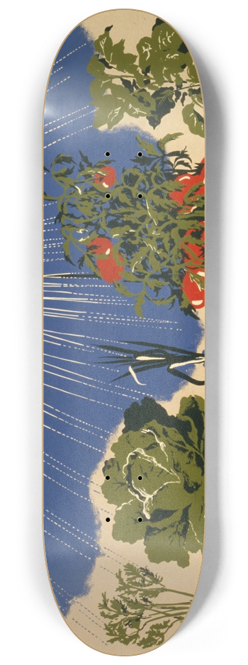 Herbert Bayer - Grow it yourself Plan a farm garden now. 8.25 inch art skate deck