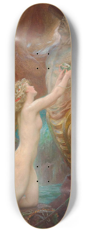 Herbert James Draper - A Deep Sea Idyll 8.25 inch art skate deck