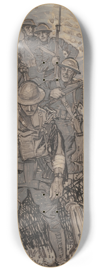 Herbert Paus - Americas Greatest Battle 8.25 inch art skate deck