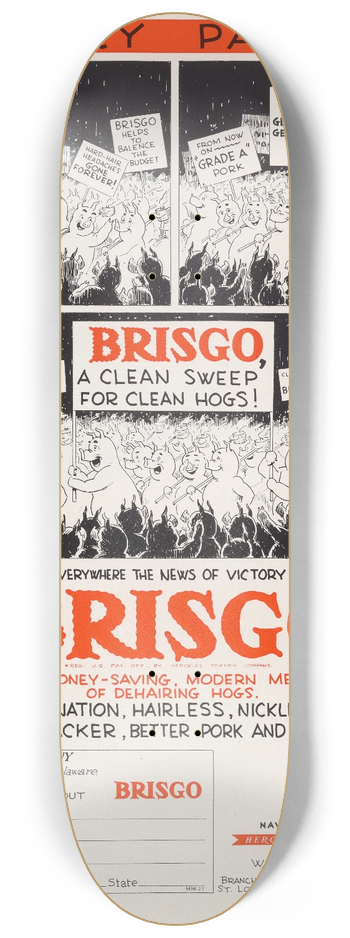Hercules Incorporated - Brisgo: Victory Parade 8.25 inch art skate deck