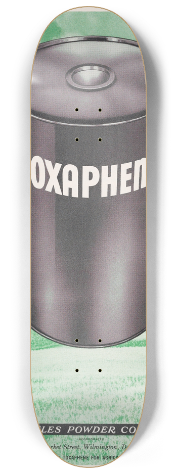 Hercules Incorporated - Toxaphene 8.25 inch art skate deck