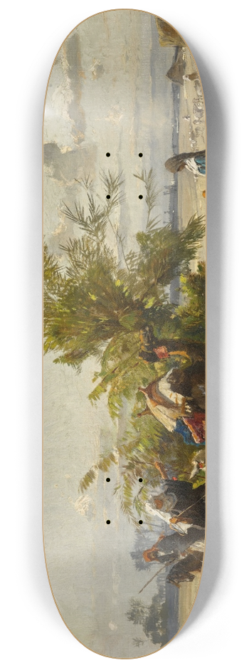 Hermann David Salomon Corrodi - Encampment 8.25 inch art skate deck