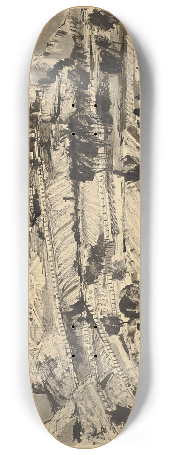 Hermann Lismann - Les Baux-de-Provence 8.25 inch art skate deck