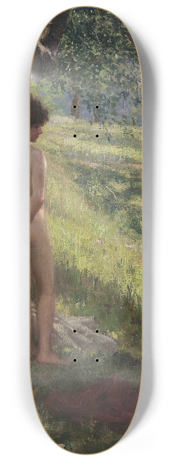 Hermann Moest - Nude in a glade 8.25 inch art skate deck