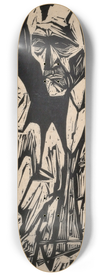 Hermann Scherer - Selbstbildnis mit Pinseln 8.25 inch art skate deck