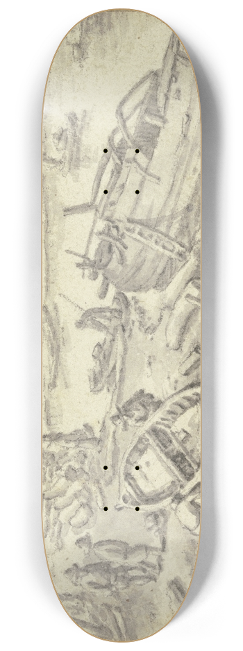 Herman Saftleven III - Shipyard 8.25 inch art skate deck