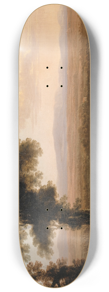 Herman van Swanevelt - Southern River Landscape 8.25 inch art skate deck