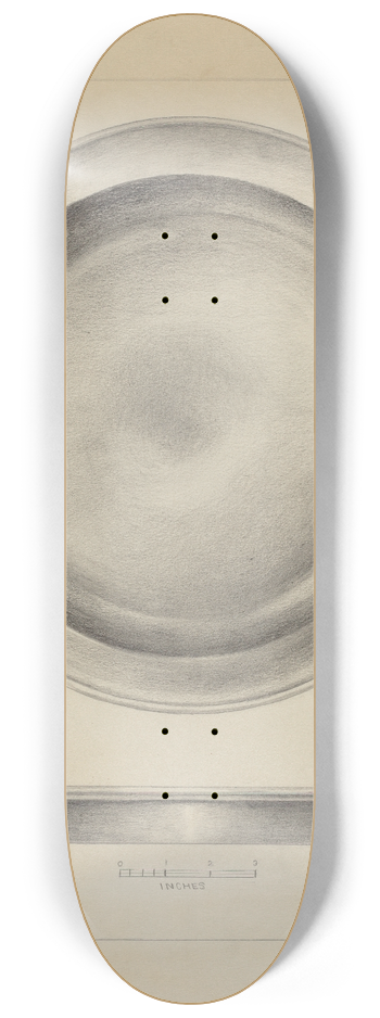 Hester Duany - Pewter Deep Plate 8.25 inch art skate deck