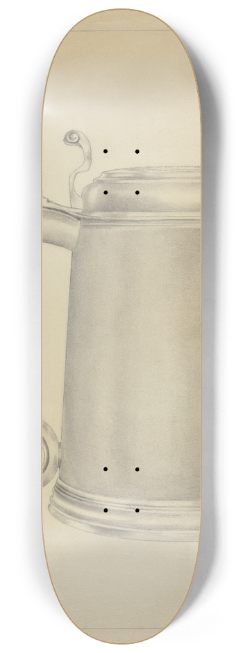 Hester Duany - Silver Tankard 8.25 inch art skate deck