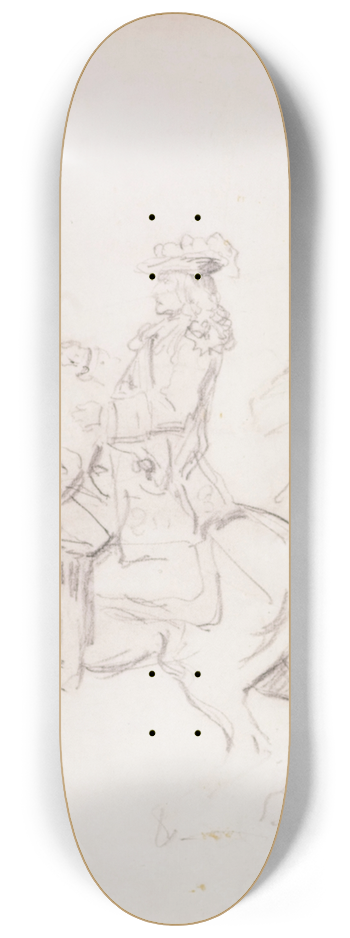 Hippolyte Bellang - Le Marchal de Noailles 8.25 inch art skate deck