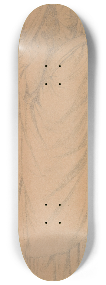 Hippolyte Flandrin - Study for Jael and Deborah. 8.25 inch art skate deck
