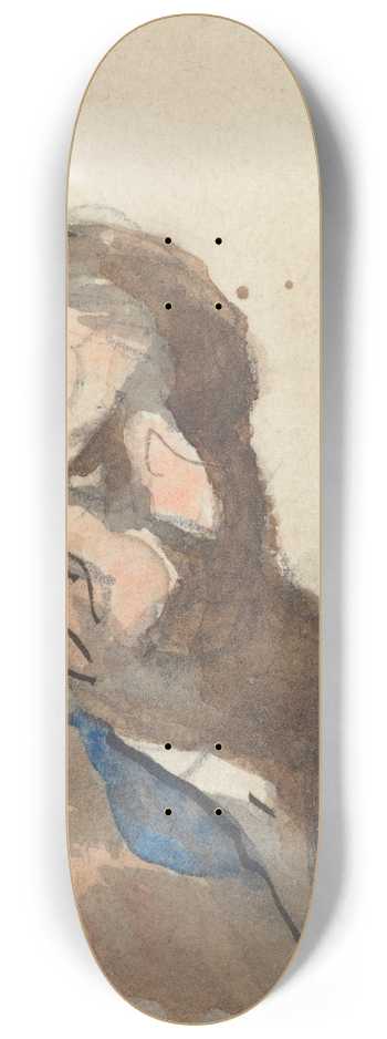 Honor Daumier - Head of a Man VI 8.25 inch art skate deck