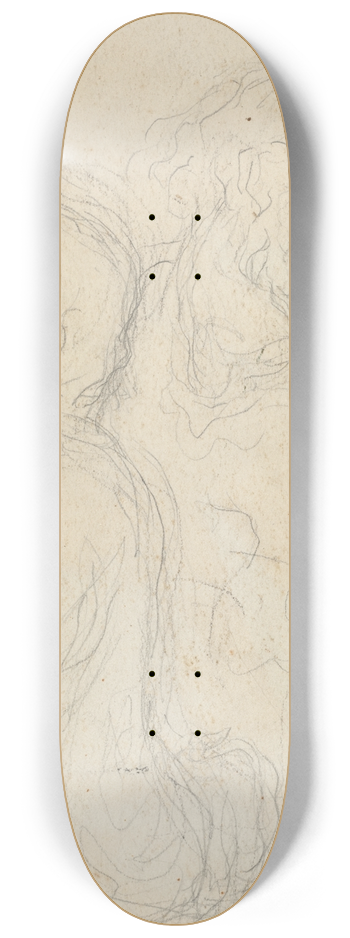 Honor Daumier - Two Men 8.25 inch art skate deck